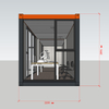 Luxury Two Units Office Container Houses Room With Spacious Office Area