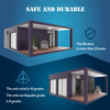 OEM Around Glass Shipping Container Tiny House Containers House Expanding Living Container House Prefab Home Villa Apartment Hut 